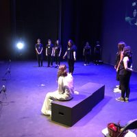 Entrevista a Imma Llorens: Mostra XVIII de Teatre Juvenil 2018 Alumnes de diferents instituts, reproduïnt una escena conjunta.